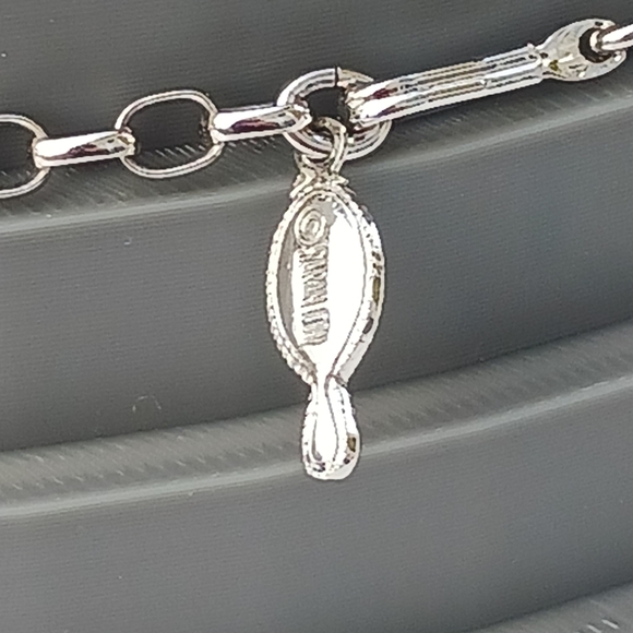 Vintage Tassle Necklace By 1970s Boho Silvertone Adjustable - Picture 6 of 8